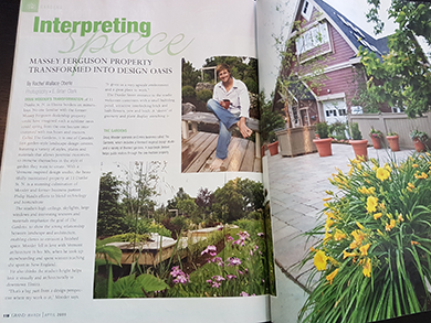 Magazine article about Doug Mooder's transformation of The Gardens